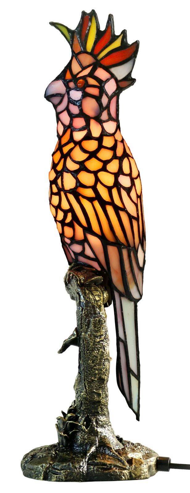 Pink Cockatoo Tiffany Table Lamp