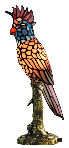 Hydrangea Parrot Tiffany Table Lamp