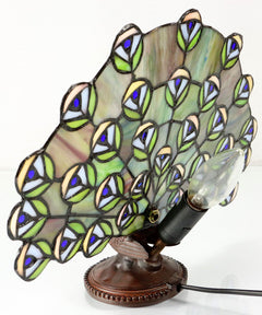 Peacock Tiffany Table Lamp