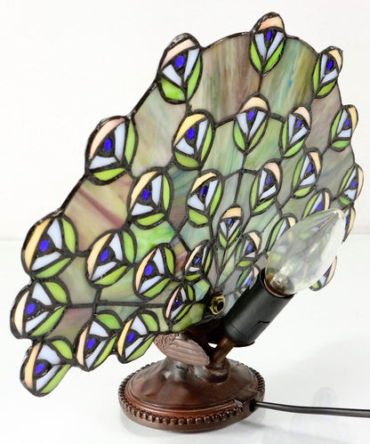 Peacock Tiffany Table Lamp