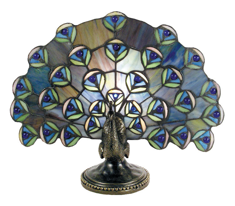 Peacock Tiffany Table Lamp