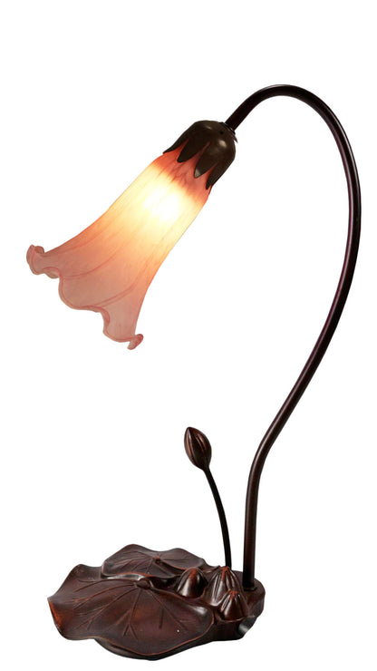 Lily Tiffany Table Lamp Pink