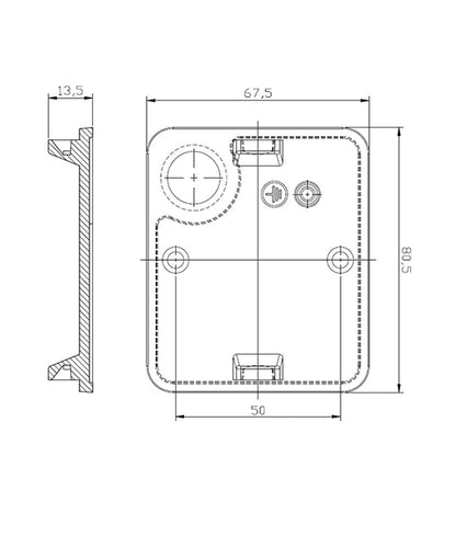 Toca 2 Wall Light White