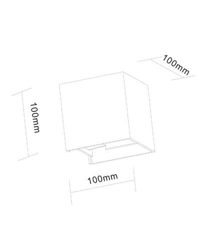 Toca 2 Wall Light White