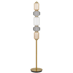 Torso LED Floor Lamp Brass