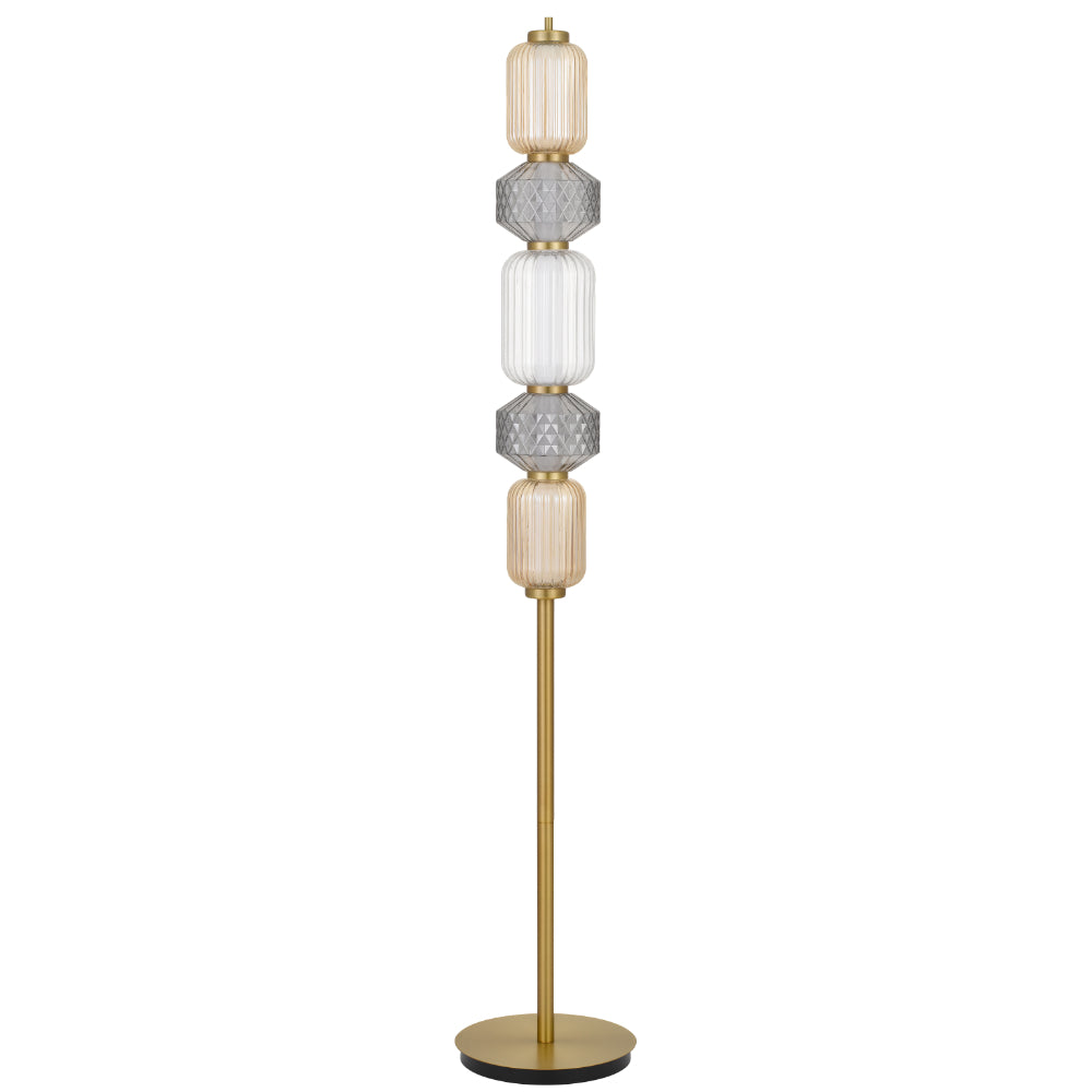 Torso LED Floor Lamp Brass