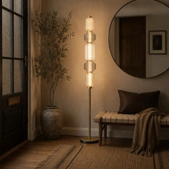 Torso LED Floor Lamp Brass