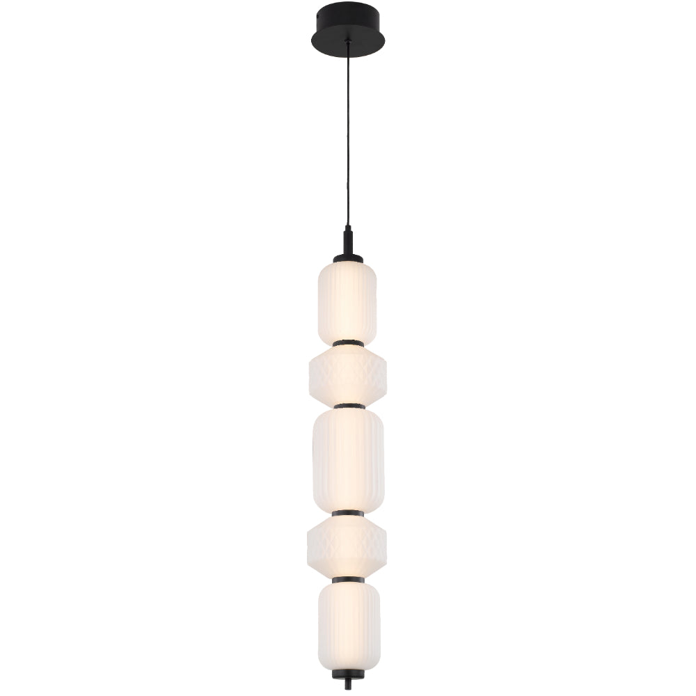 Torso 5 LED Pendant Black