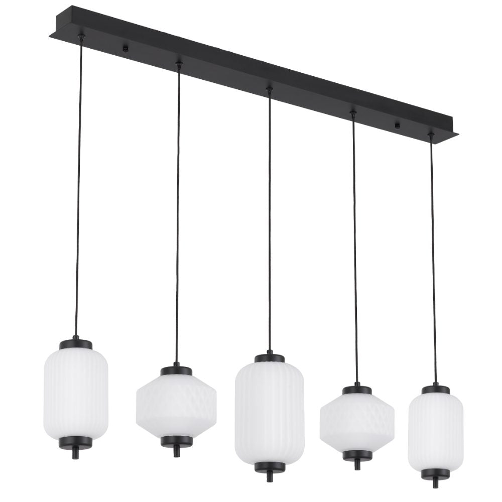 Torso 5 LED Bar Pendant Black