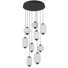 Torso 9 LED Pendant Black