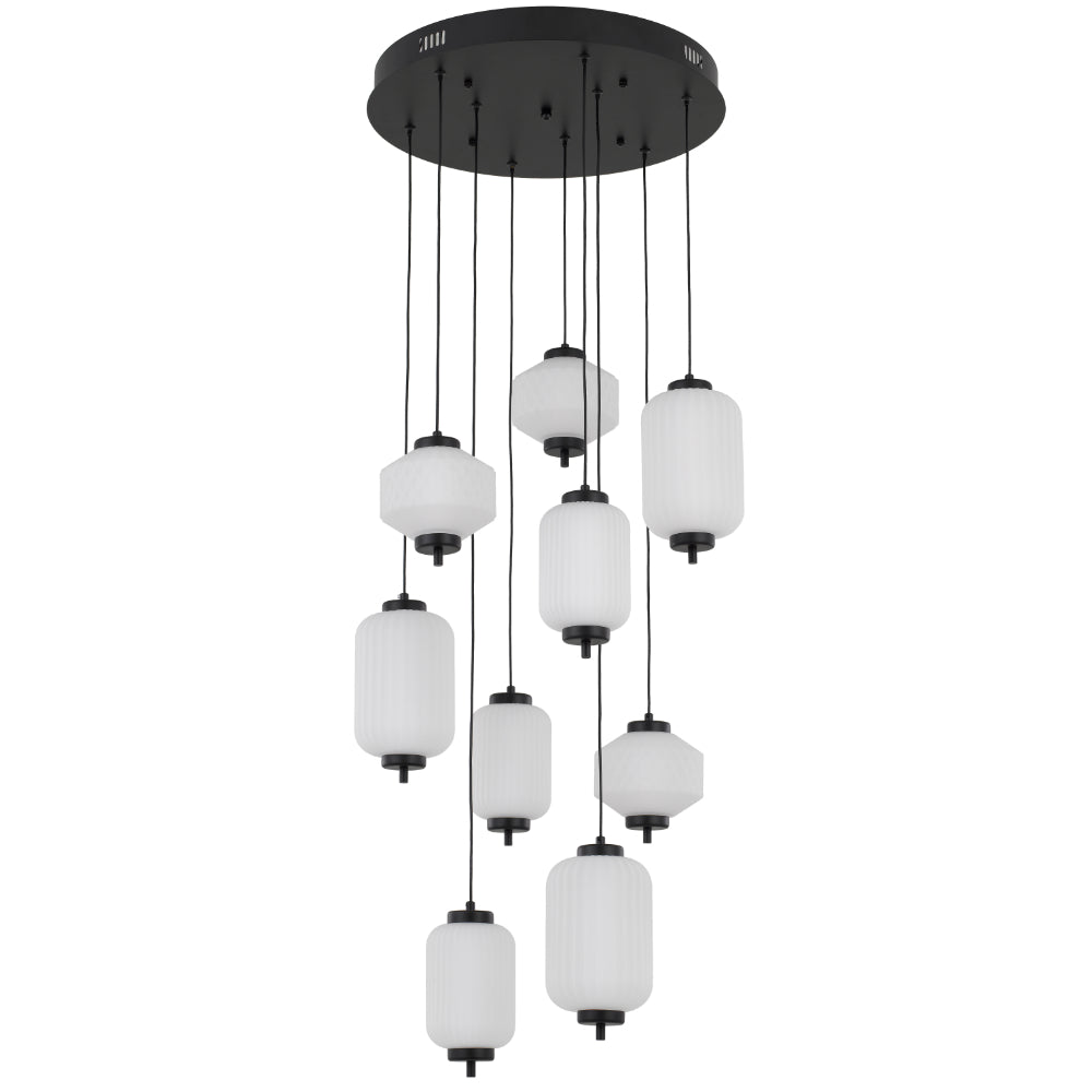 Torso 9 LED Pendant Black
