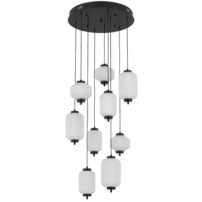 Torso 9 LED Pendant Black