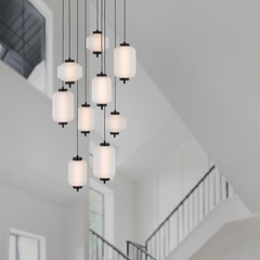 Torso 9 LED Pendant Black