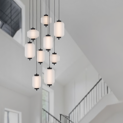 Torso 9 LED Pendant Black