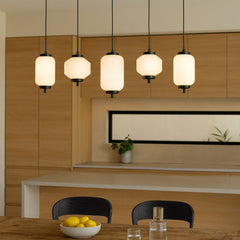 Torso 5 LED Bar Pendant Black