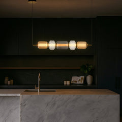 Torso 5 LED Pendant Brass
