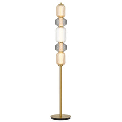 Torso LED Floor Lamp Brass