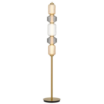 Torso LED Floor Lamp Brass