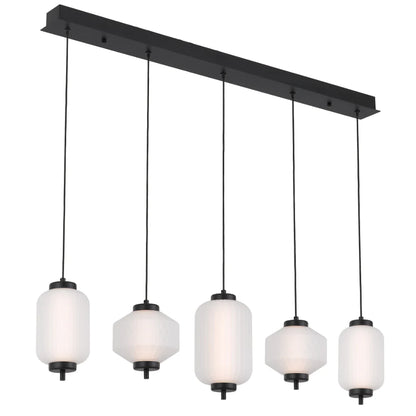 Torso 5 LED Bar Pendant Black