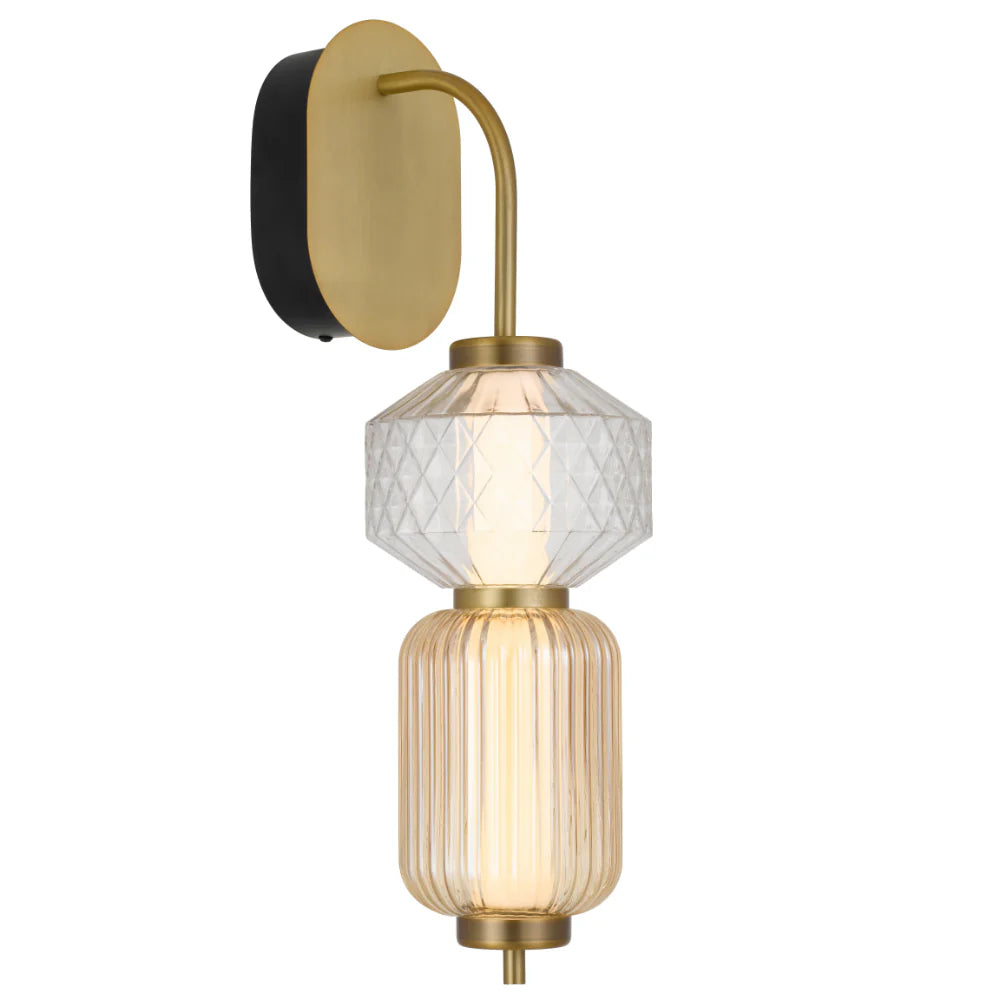 Torso LED Wall Light Brass
