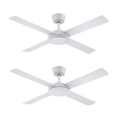 Eco Silent Pro 48" White DC Ceiling Fan with Remote