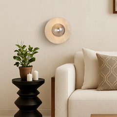 Varon Beige Travertine Wall Light