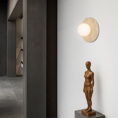 Varon Beige Travertine Wall Light