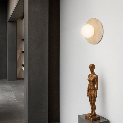 Varon Beige Travertine Wall Light