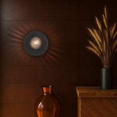 Varon Black Travertine Wall Light