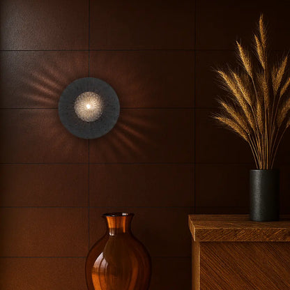 Varon Black Travertine Wall Light