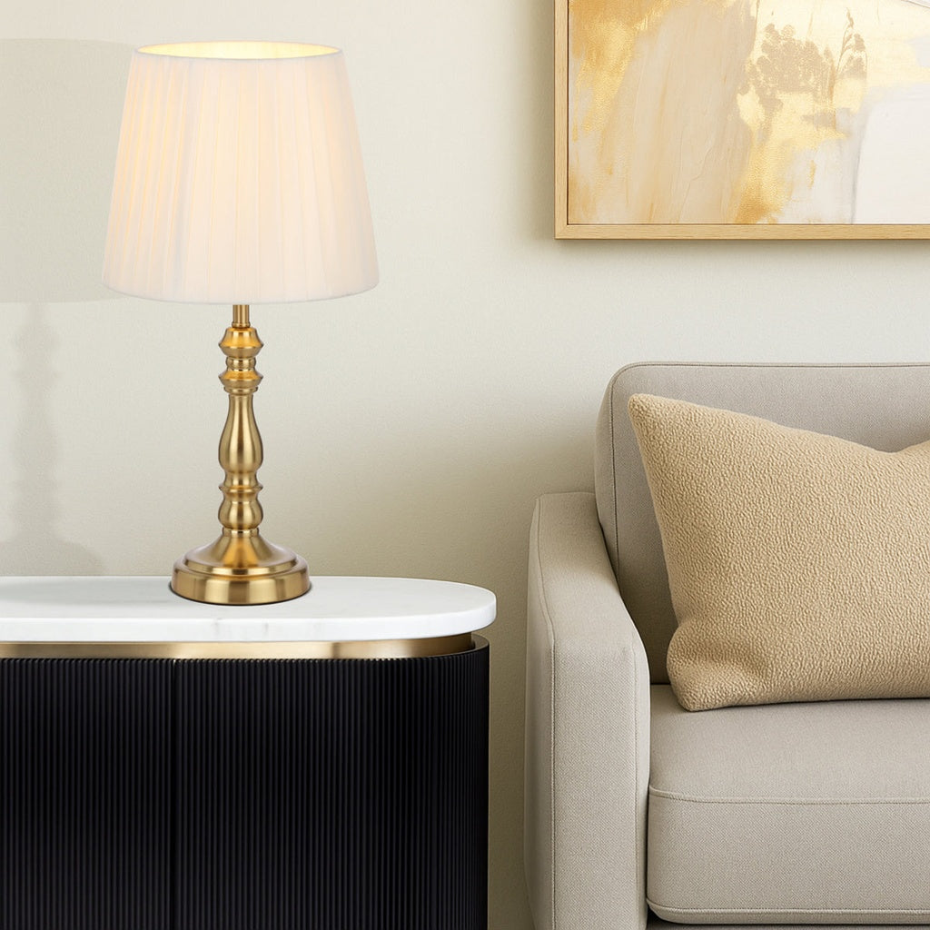 Vida Table Lamp Antique Gold