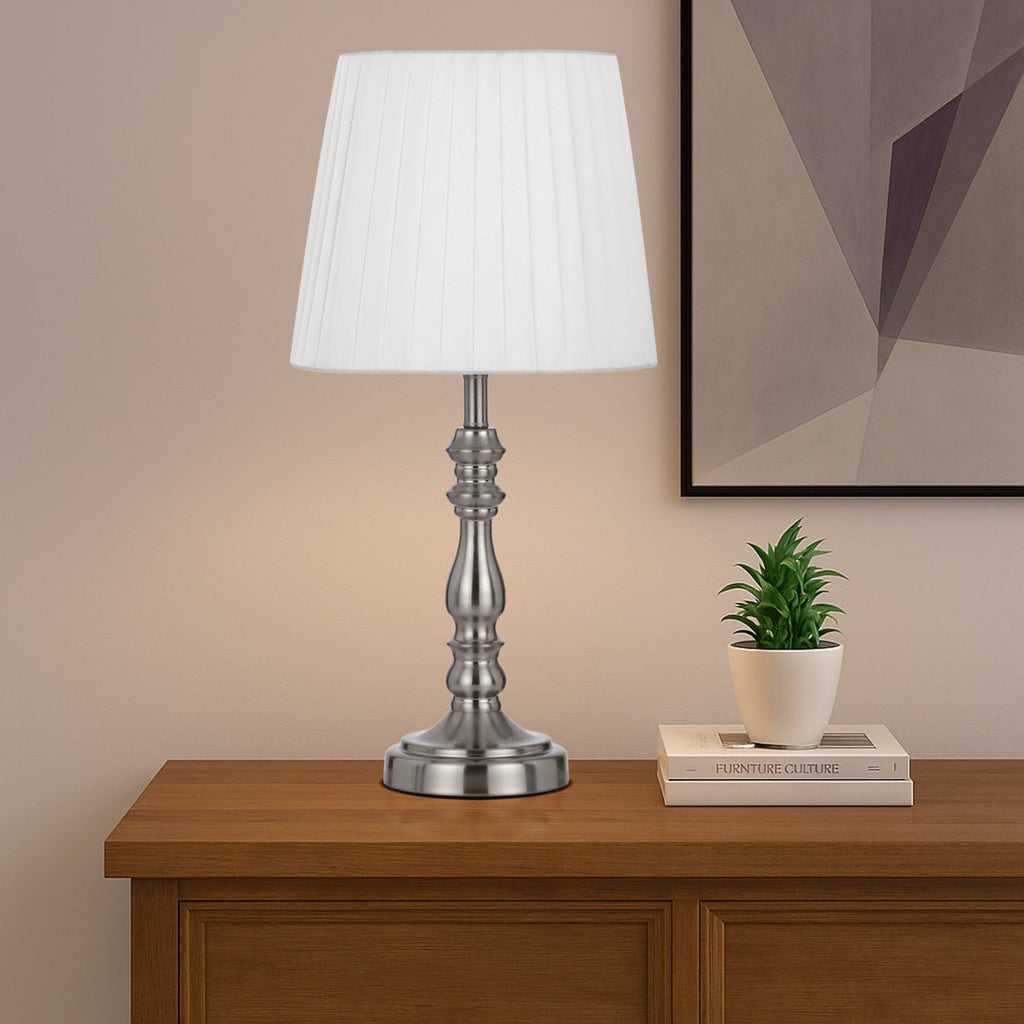 Vida Table Lamp Nickel