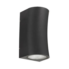Vita LED Exterior Up/Down Wall Light Black