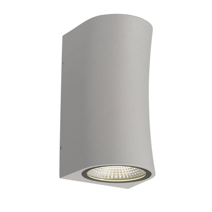 Vita LED Exterior Up/Down Wall Light Silver