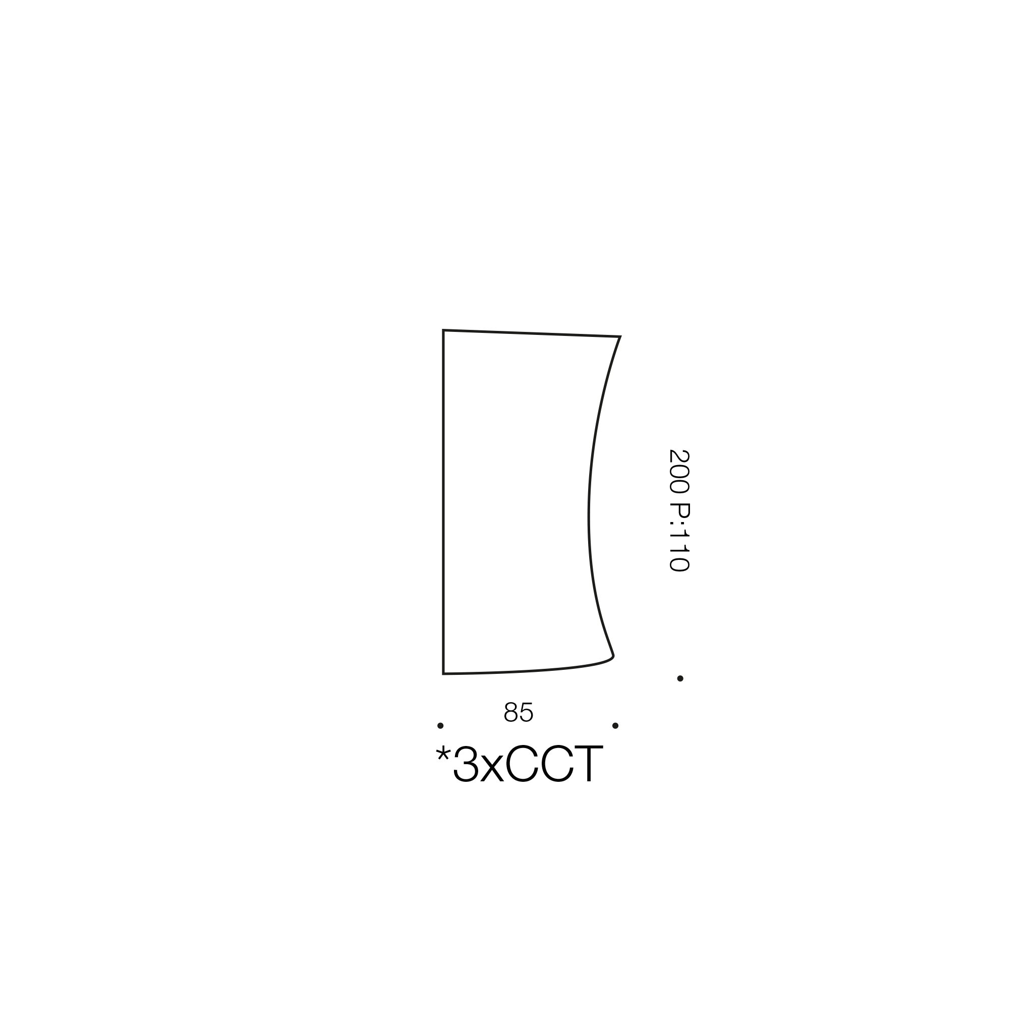 Vita LED Exterior Up/Down Wall Light Silver
