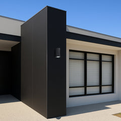 Vita LED Exterior Up/Down Wall Light Black