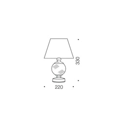 Vivian Table Lamp Chrome
