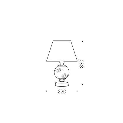 Vivian Table Lamp Chrome