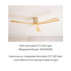 Gaia 48" DC Ceiling Fan Natural