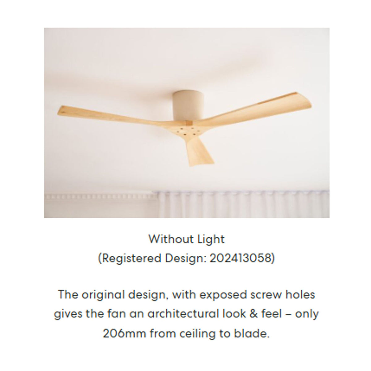 Gaia 48" DC Ceiling Fan Natural