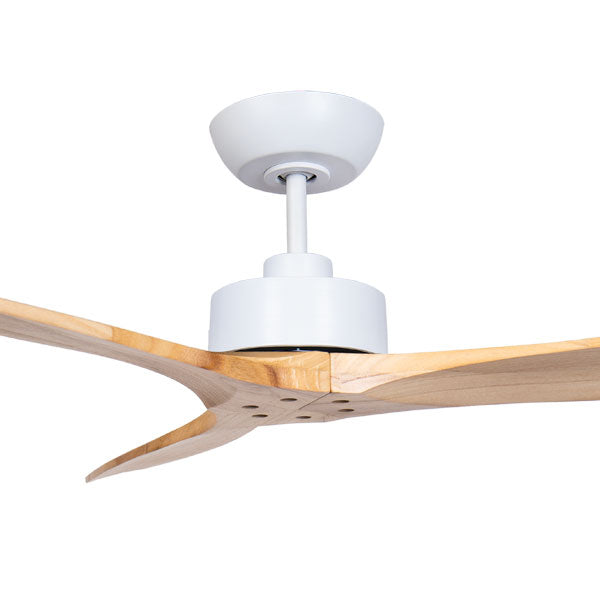 Wynd 54" v3 DC Ceiling Fan White with Natural Blades
