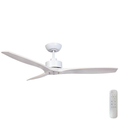 Wynd 54" v3 DC Ceiling Fan White with Whitewash blades