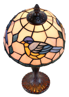 Aerie Small Bluebird Leadlight Table Lamp