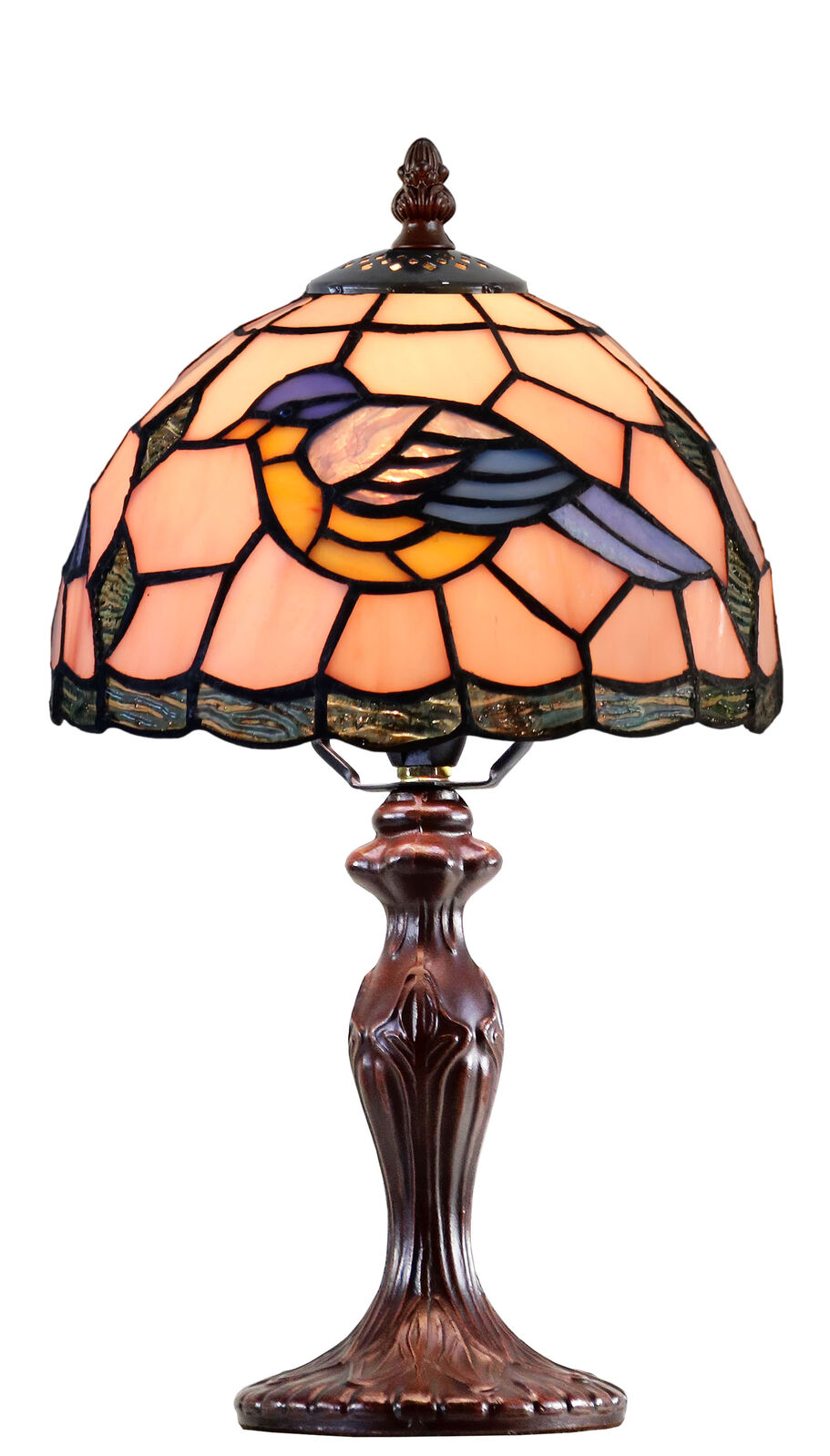 Aerie Small Bluebird Leadlight Table Lamp
