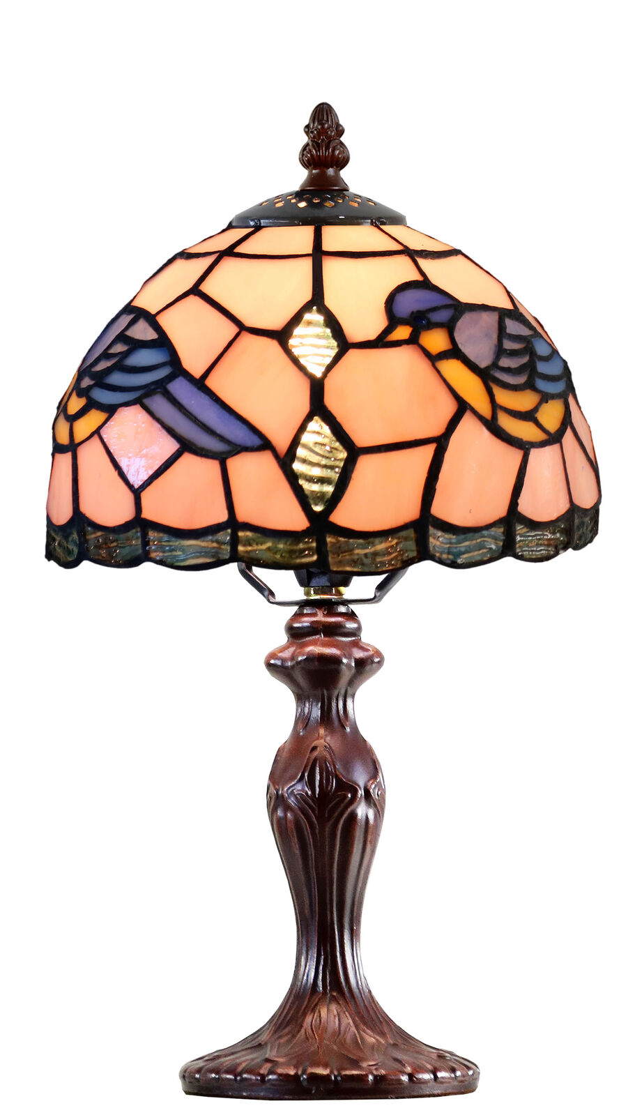 Aerie Small Bluebird Leadlight Table Lamp