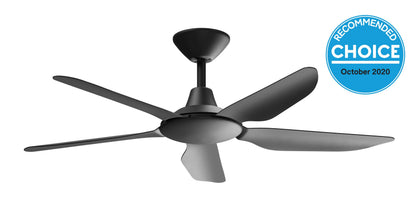 Storm 48" DC Ceiling Fan Black