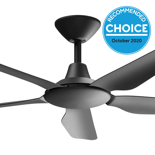 Storm 52" DC Ceiling Fan Black
