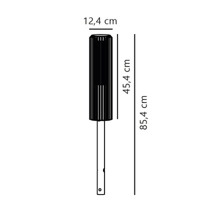 Aludra 45 Exterior Bollard Light Black
