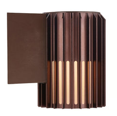 Aludra Exterior Wall Light Brown Metallic
