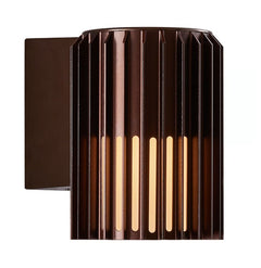 Aludra Exterior Wall Light Brown Metallic